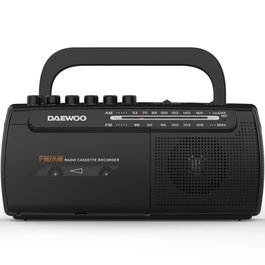 Daewoo DW1108 Radio Cassete AM/FM Negra